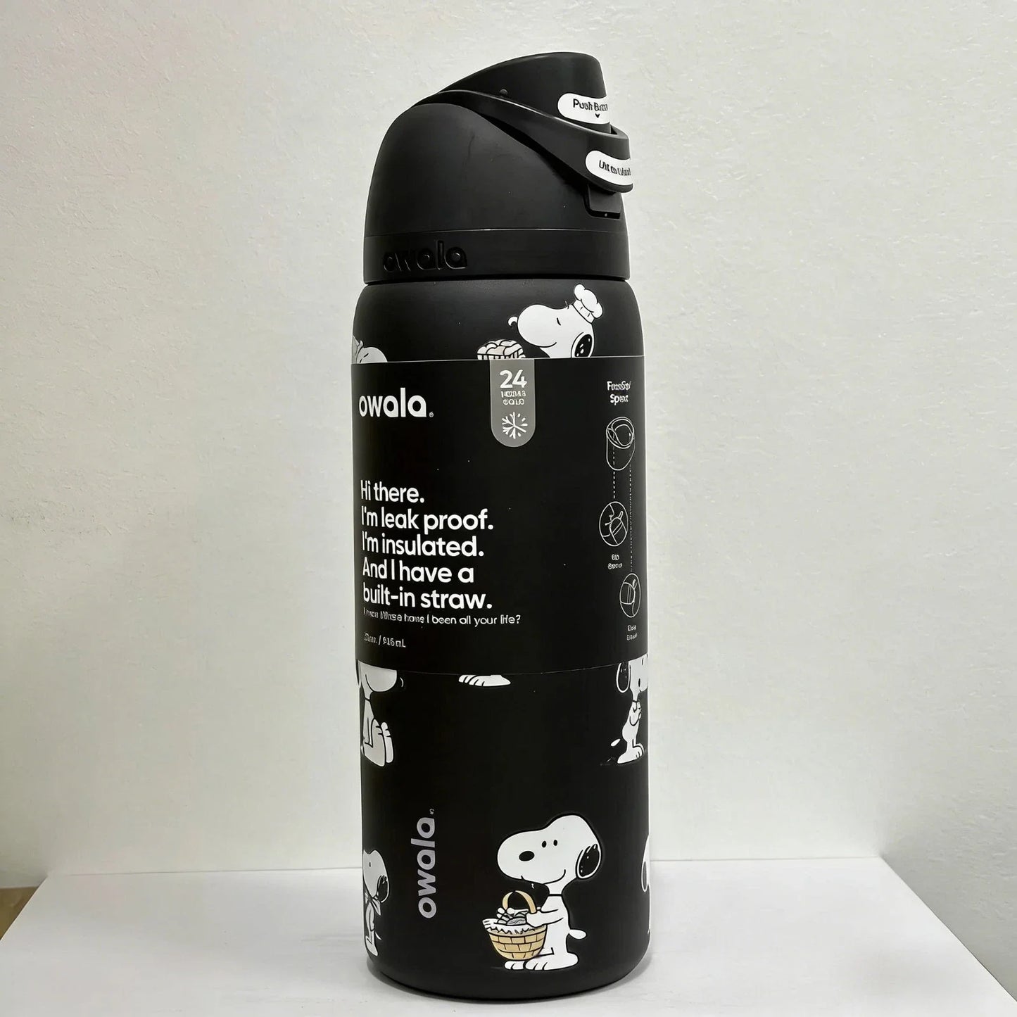 New Owala Snoopy Water Bottle Exclusive Tumbler 32oz OWALA