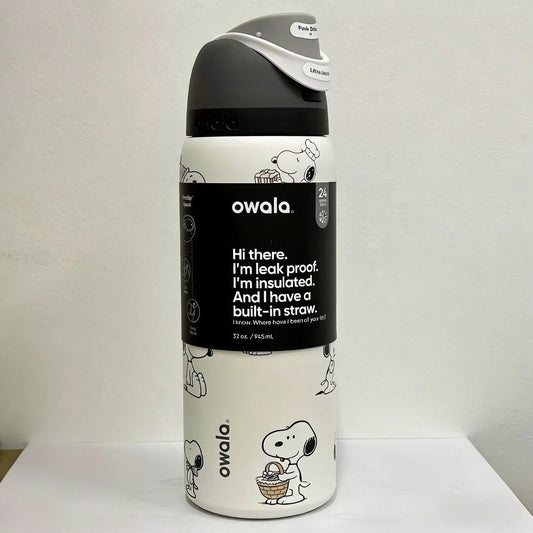 New Owala Snoopy Water Bottle Exclusive Tumbler 32oz OWALA