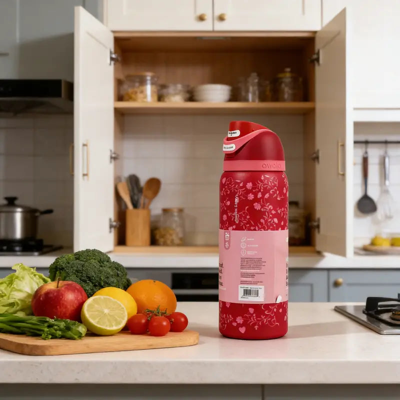 Owala 32oz Magenta Floral Special Edition Insulated OWALA