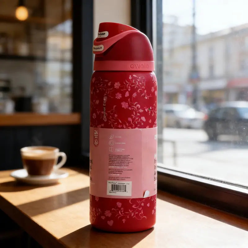 Owala 32oz Magenta Floral Special Edition Insulated OWALA