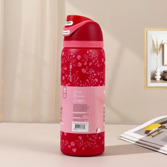 Owala 32oz Magenta Floral Special Edition Insulated OWALA